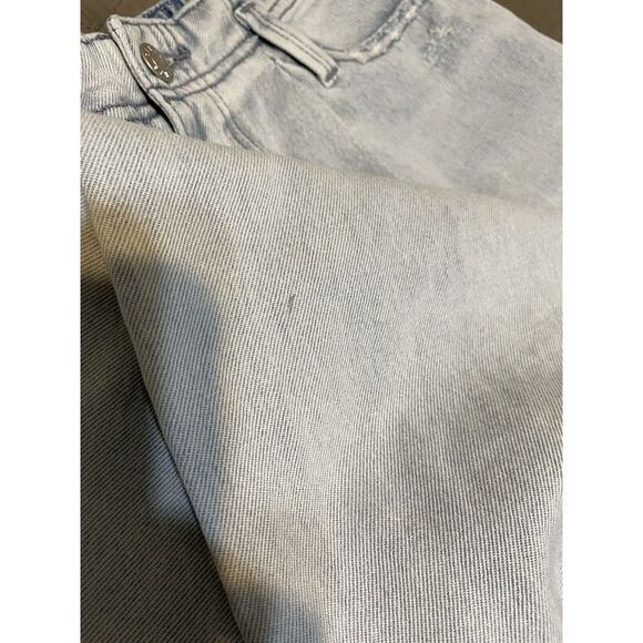 High Rise Wide Leg Jeans Womens Light‎ Wash 29 College Retro - Picture 9 of 10